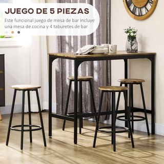 Juego de Muebles Altos Mesa y Sillas de Bar