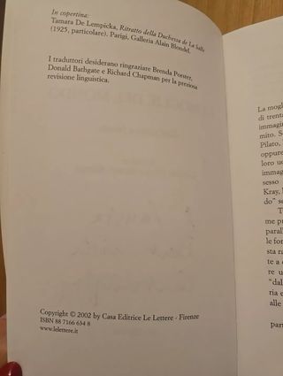 Carol Ann Duffy, La Moglie Del Mondo