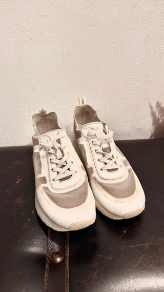 Michael Kors sneakers, zapatos limitadas blancos
