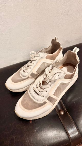 Michael Kors sneakers, zapatos limitadas blancos