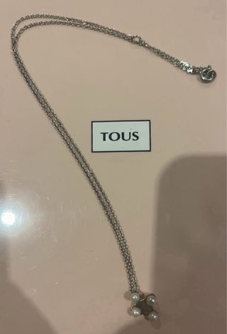 Gargantilla Tous de plata y perlas