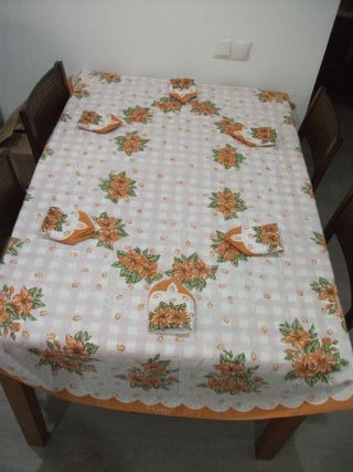 Edredón 5 piezas, sábanas, funda nórdica, cortinas