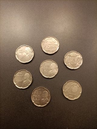 LOTE 50 PESETAS JUAN CARLOS I