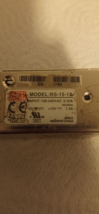 Fuente de alimentación.RS - 15 - 12