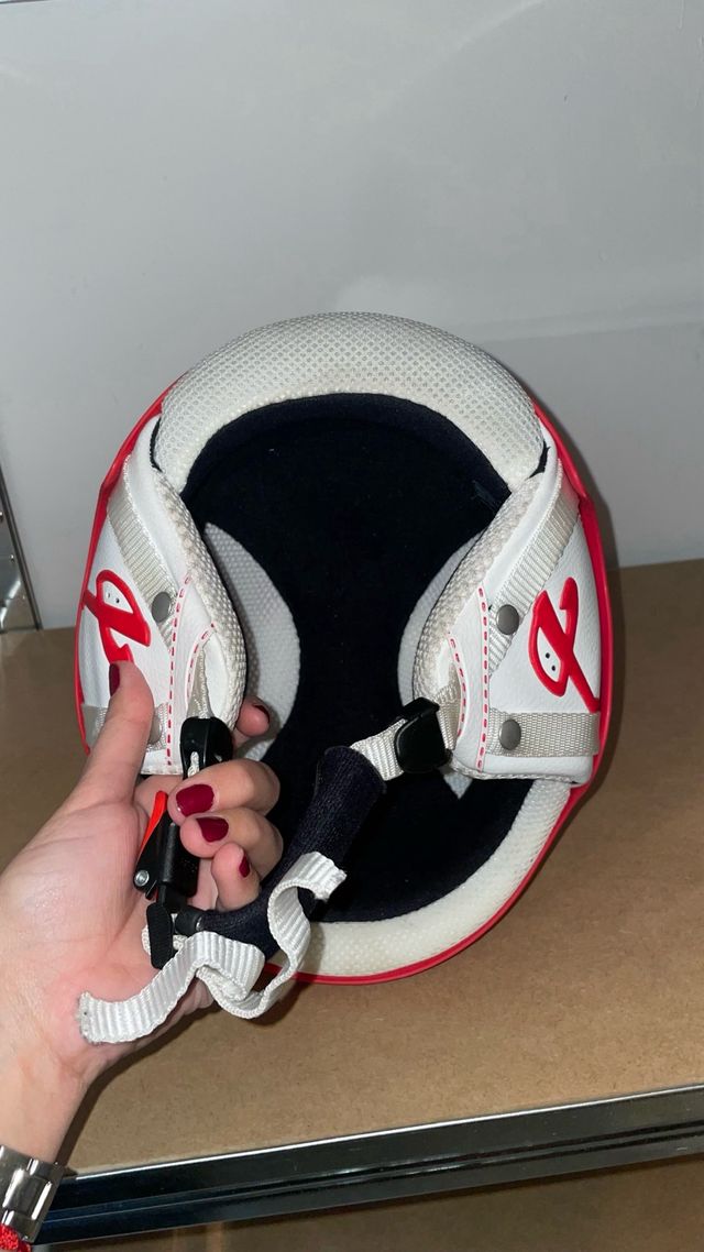 Casco esquí unisex rojo