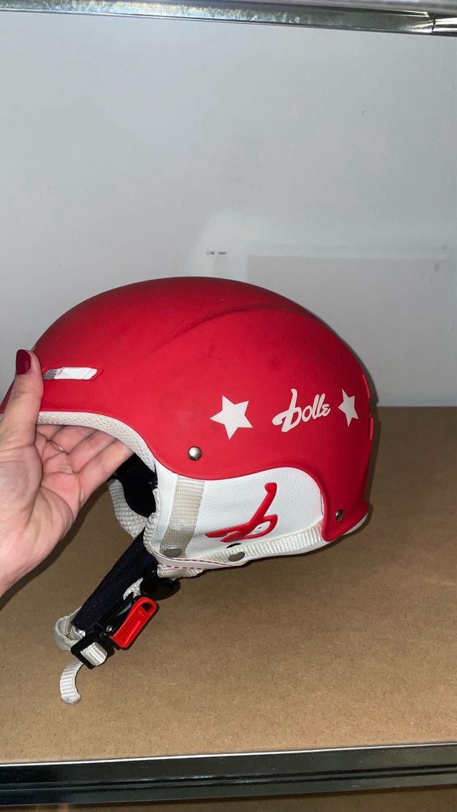 Casco esquí unisex rojo