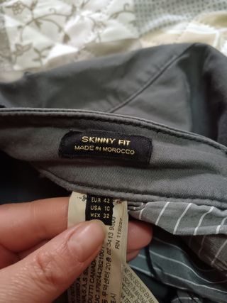 Pantalón mujer Massimo Dutti gris 