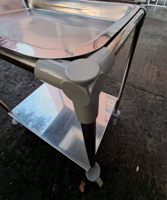 CARRO DE CURAS ACERO INOX