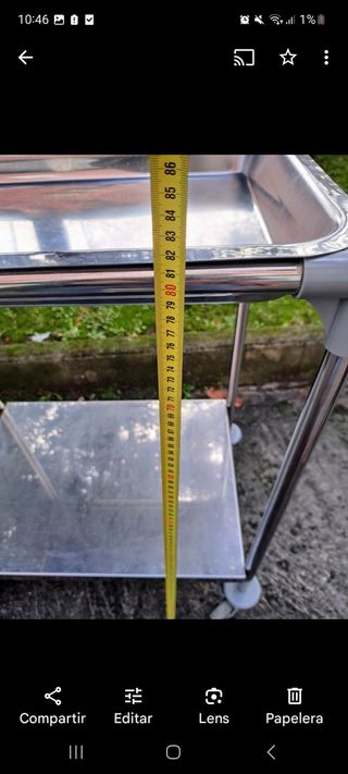 CARRO DE CURAS ACERO INOX