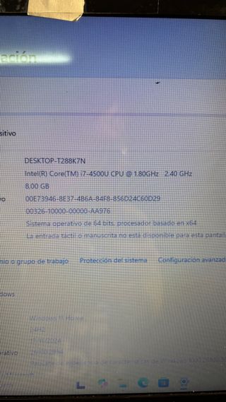 Hp 15” i7 Gráfica SSD