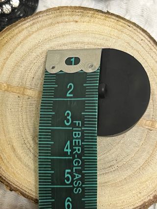 Botones negros vintage con diamantitos