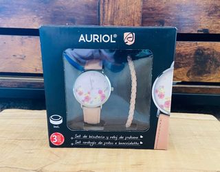 Set bisutería y pulsera reloj - Rosa
