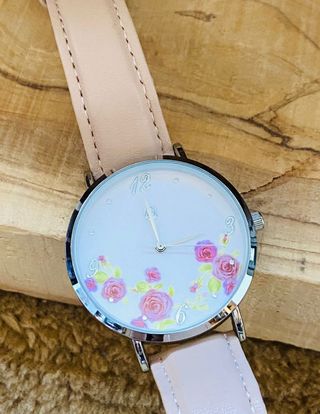 Set bisutería y pulsera reloj - Rosa