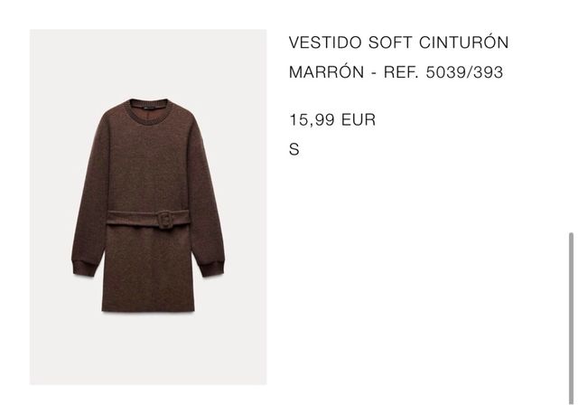 Vestido soft cinturon