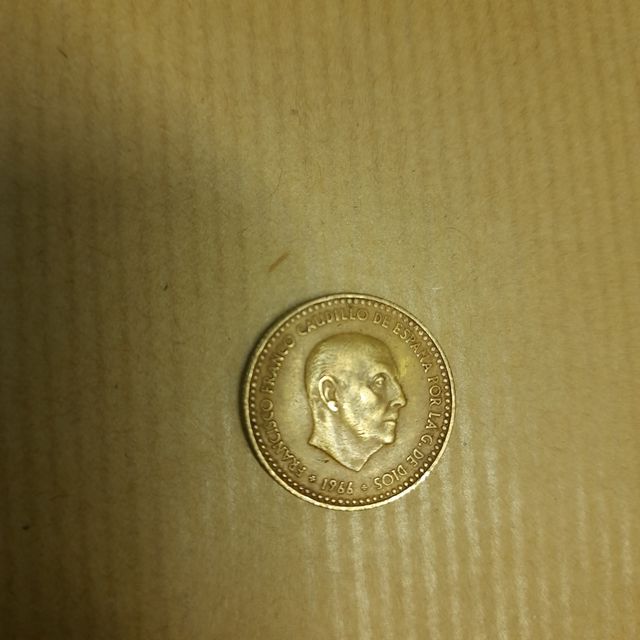 Moneda 1 peseta del año 1966