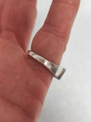 Anillo artesano plata colorines T6