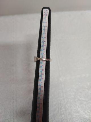 Anillo artesano plata colorines T6