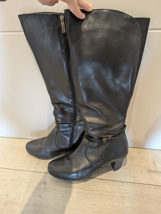 Botas altas piel Natalia Blanco 