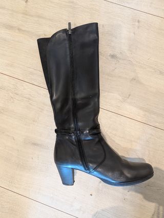 Botas altas piel Natalia Blanco 