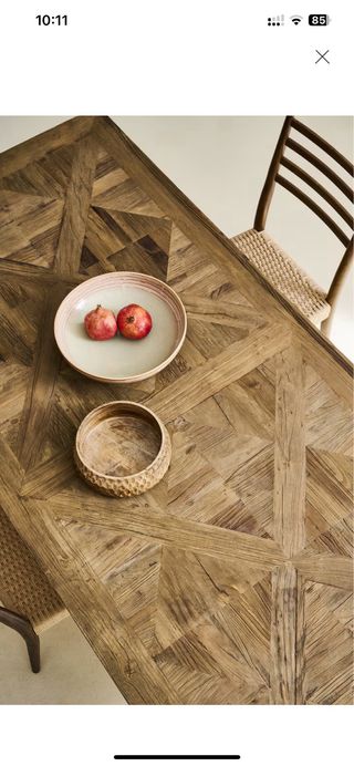 Conjunto mesas mimosa Olmo trabajado