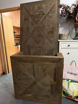 Conjunto mesas mimosa Olmo trabajado