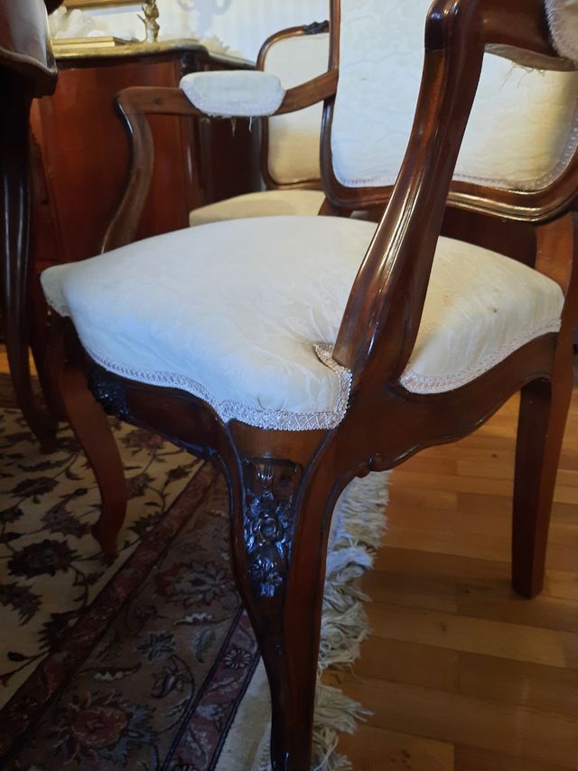 2 sillas con reposa brazos año 50