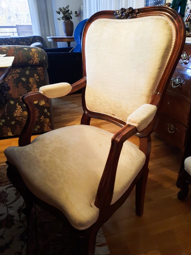 2 sillas con reposa brazos año 50