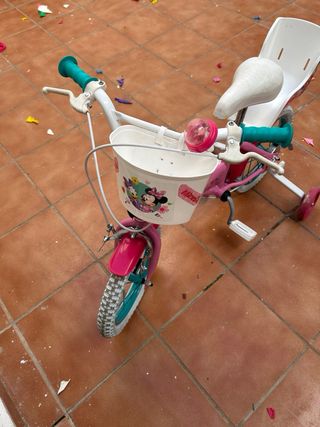 bicicleta minnie niña 16 cm
