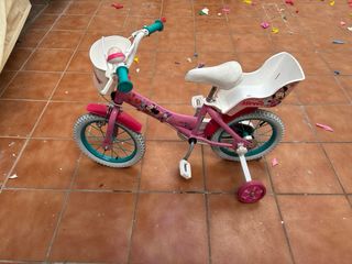bicicleta minnie niña 16 cm