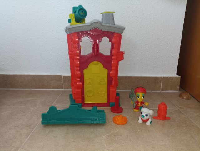 Estación de bomberos Play Doh plast