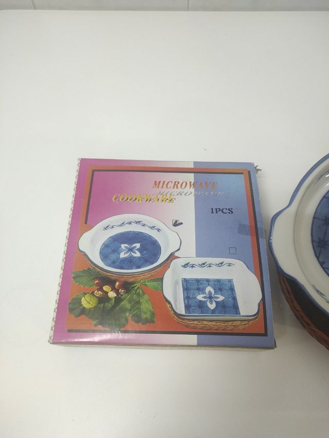 Plato para microondas con cesta salvaman