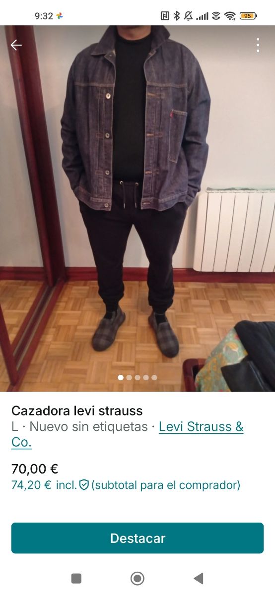 Cazadora hombre Levis