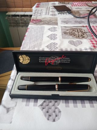 INOXCROM pluma estilográfica bolígrafo Oro.