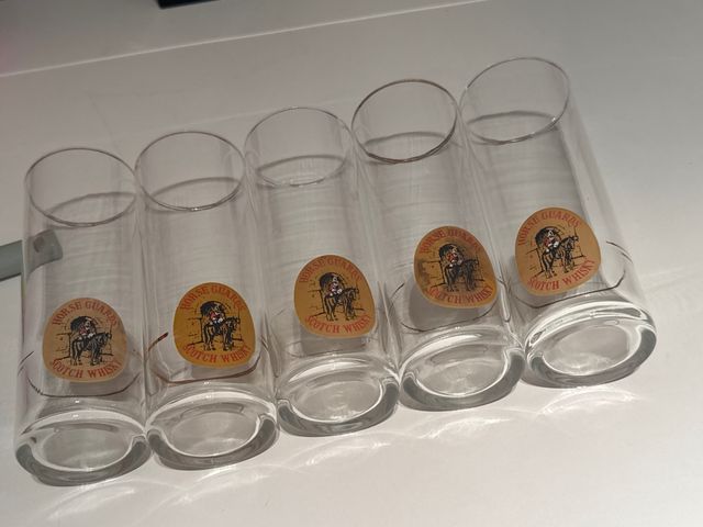 5 vasos tubo de Scotch Whisky
