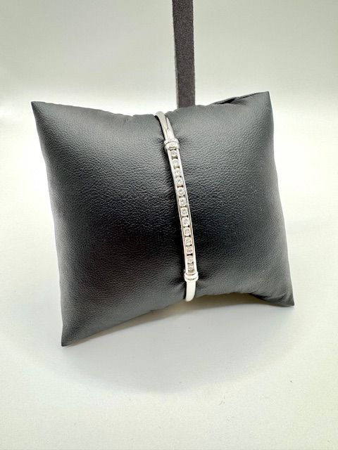 PROMOZIONE!! Bracciale a canna in oro bianco 18 carati