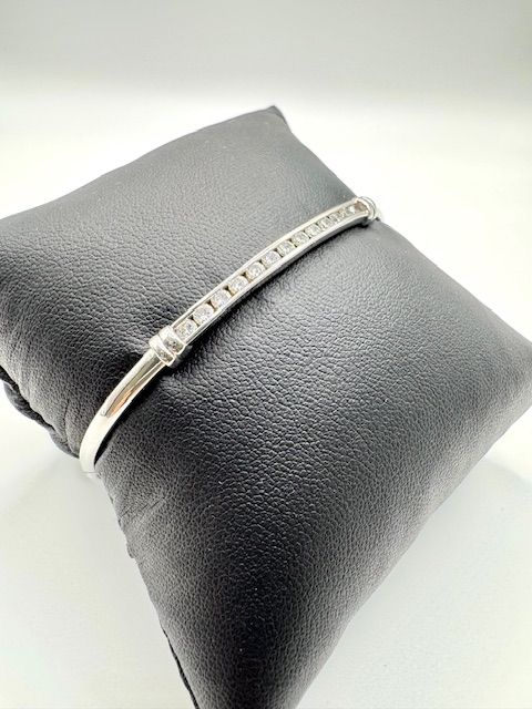 PROMOZIONE!! Bracciale a canna in oro bianco 18 carati