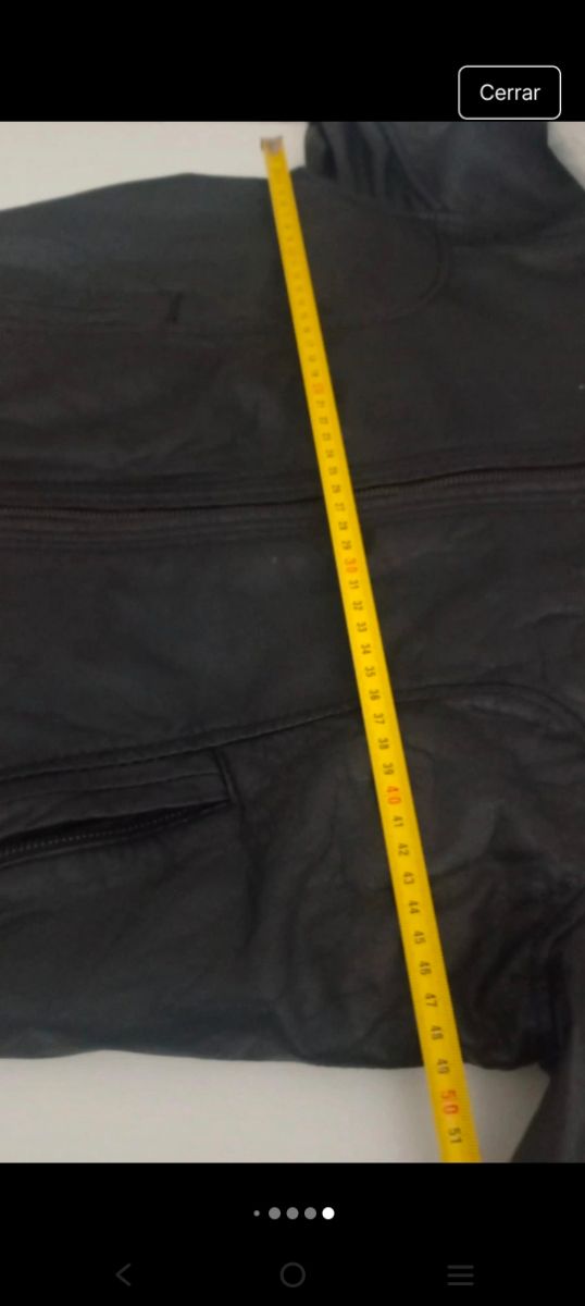 Bomber de piel caballero