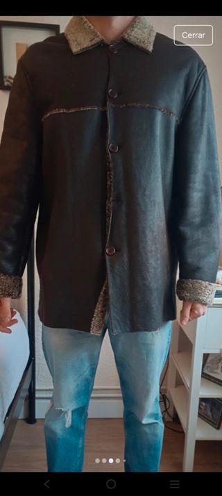 Abrigo de caballero de piel