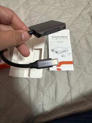 CABLETIMEHUB USB C to HDMI Dual Displayport 8K 30