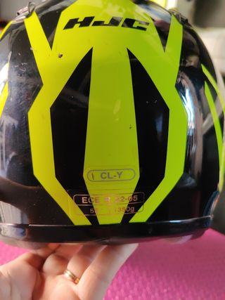 Casco moto niño