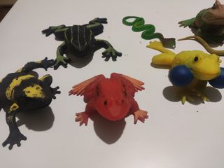 Collezione rettili e anfibi di gomma