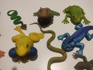 Collezione rettili e anfibi di gomma
