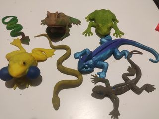 Collezione rettili e anfibi di gomma