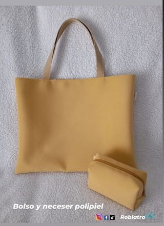 Bolso tote bag y neceser