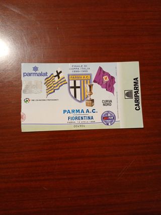 Biglietto finale coppa Italia 98-99