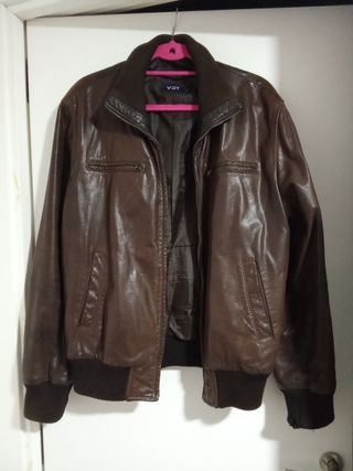 Cazadora vintage de piel.