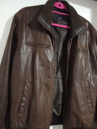 Cazadora vintage de piel.