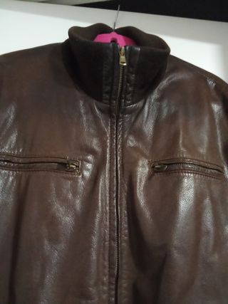 Cazadora vintage de piel.