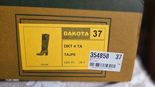 Botas altas tacón piel marrón Dakota Boots Valverd