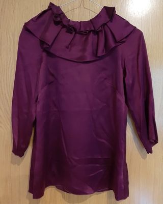 Camisa de vestir de seda natural, Hoss Intropia XS